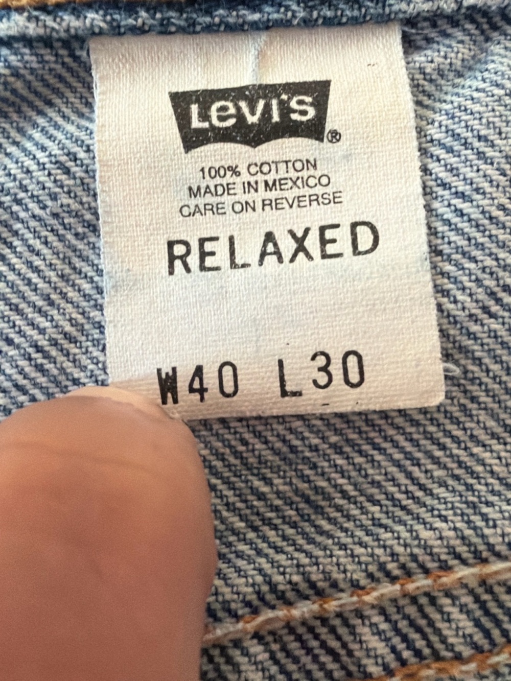 Levi’s 550 Relaxed Fit Jeans Men’s 40x30 Light Wash Denim